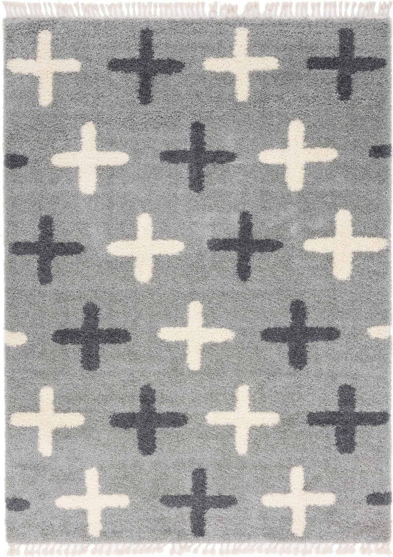 Cozy Cove Shag Collection Area Rug -  Driftwood Rectangle Light Gray  lifestyle 4