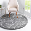 Casablanca Comfort Collection Area Rug - Sahara Round Gray  lifestyle 38