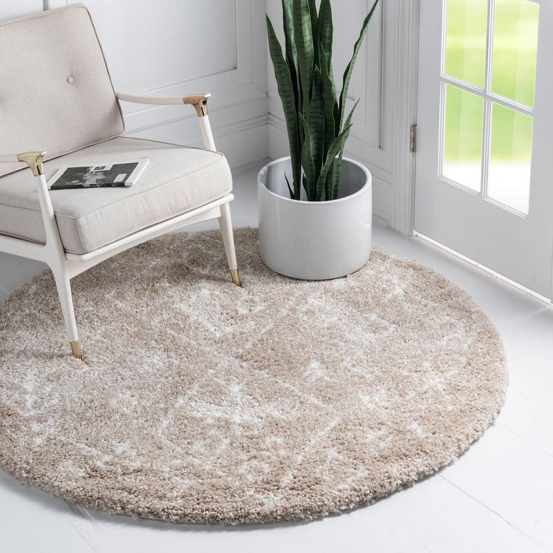 Casablanca Comfort Collection Area Rug - Sahara Round Taupe  lifestyle 25
