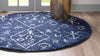 Casablanca Comfort Collection Area Rug - Sahara Round Navy Blue  lifestyle 53