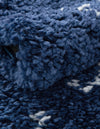 Casablanca Comfort Collection Area Rug - Sahara Round Navy Blue  lifestyle 78