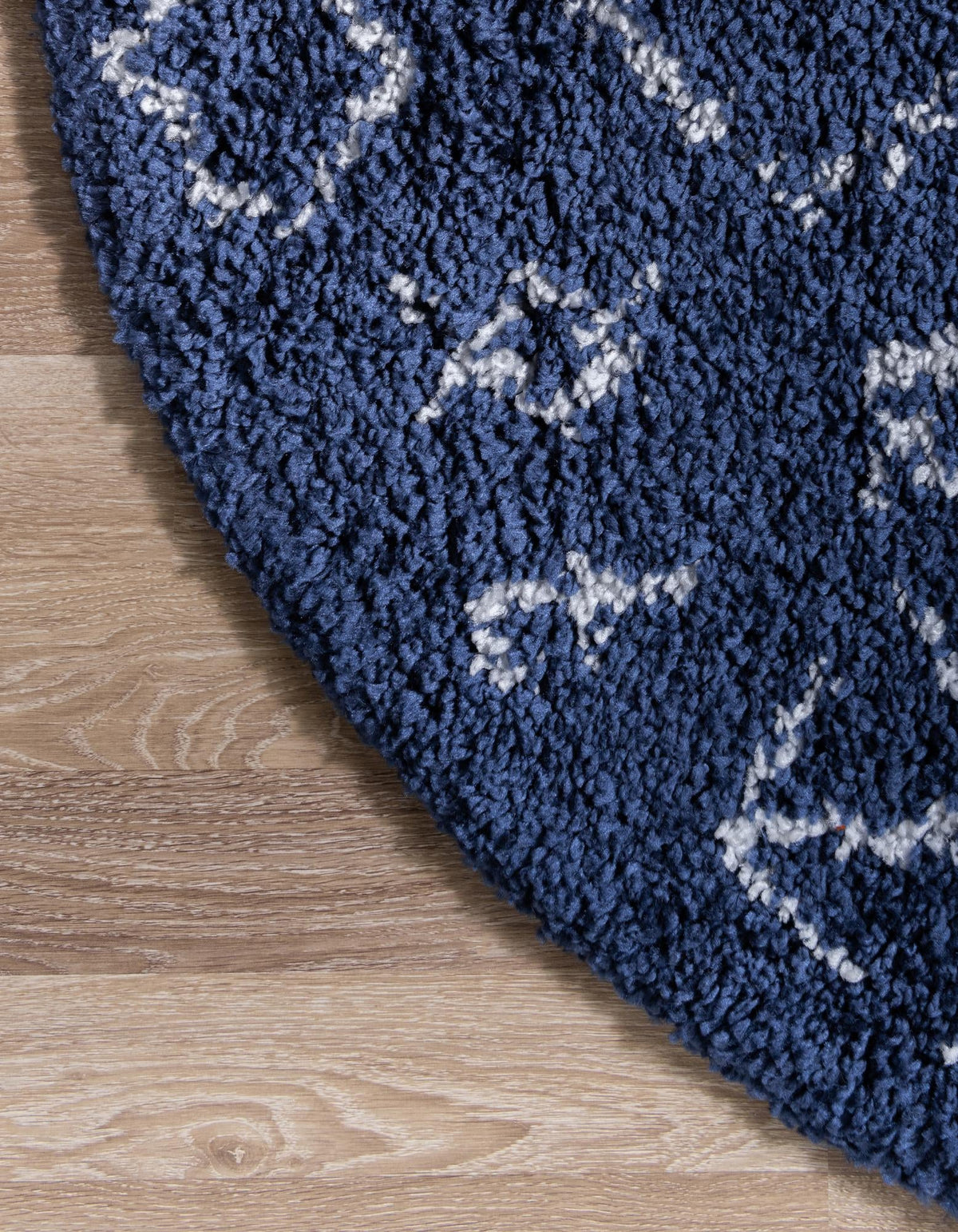 Casablanca Comfort Collection Area Rug - Sahara Round Navy Blue  lifestyle 86