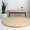Casablanca Comfort Collection Area Rug - Sahara Round Yellow  lifestyle 45