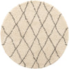 Casablanca Comfort Collection Area Rug -  Tangier Round Pure Ivory  lifestyle 48