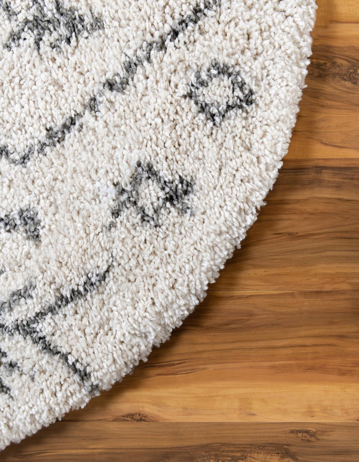 Casablanca Comfort Collection Area Rug - Sahara Round Pure Ivory  lifestyle 135