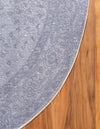 Dover Terrace Collection Area Rug - Marina (Gray) Round Gray  lifestyle 8