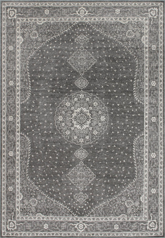 Dover Terrace Collection Area Rug - Marina (Dark Gray) Rectangle Dark Gray Main