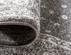Dover Terrace Collection Area Rug - Marina (Dark Gray) Rectangle Dark Gray  lifestyle 13
