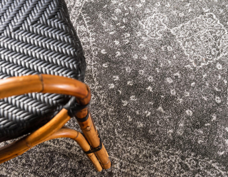 Dover Terrace Collection Area Rug - Marina (Dark Gray) Rectangle Dark Gray  lifestyle 10