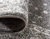 Dover Terrace Collection Area Rug - Marina (Dark Gray) Rectangle Dark Gray  lifestyle 11
