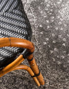 Dover Terrace Collection Area Rug - Marina (Dark Gray) Round Dark Gray  lifestyle 10