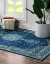 Dover Terrace Collection Area Rug - Marina (Navy Blue) Rectangle Navy Blue  lifestyle 4
