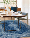 Dover Terrace Collection Area Rug - Marina (Navy Blue) Rectangle Navy Blue  lifestyle 6