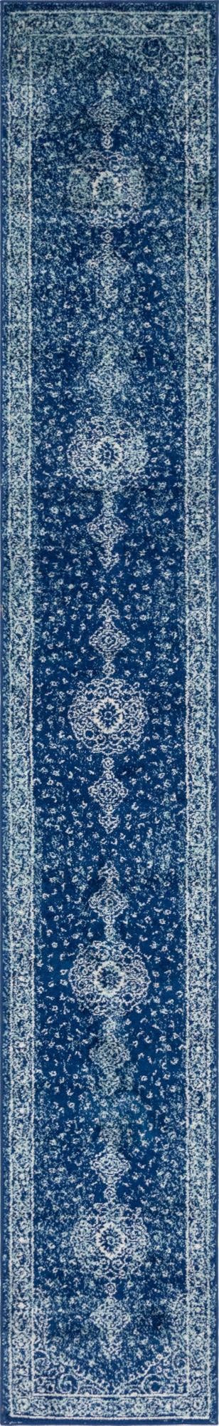 Dover Terrace Collection Area Rug - Marina (Navy Blue) Runner Navy Blue Main