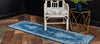 Dover Terrace Collection Area Rug - Marina (Navy Blue) Runner Navy Blue  lifestyle 2