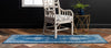 Dover Terrace Collection Area Rug - Marina (Navy Blue) Runner Navy Blue  lifestyle 3