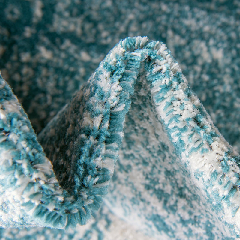 Dover Terrace Collection Area Rug - Marina (Turquoise) Rectangle Turquoise  lifestyle 6