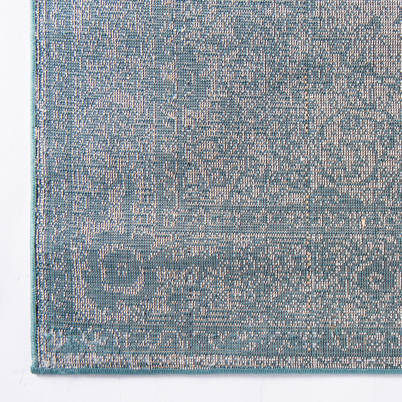 Dover Terrace Collection Area Rug - Marina (Turquoise) Rectangle Turquoise  lifestyle 8