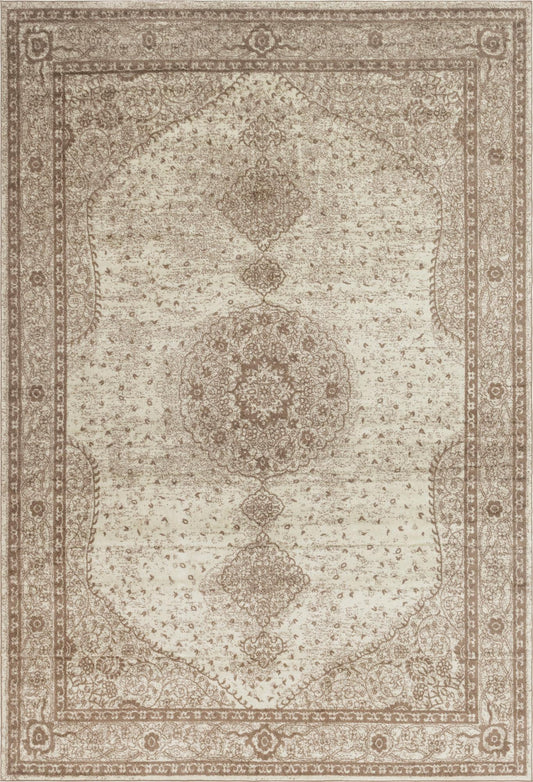 Dover Terrace Collection Area Rug - Marina (Light Brown) Rectangle Light Brown Main