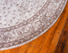 Dover Terrace Collection Area Rug - Marina (Light Brown) Round Light Brown  lifestyle 18