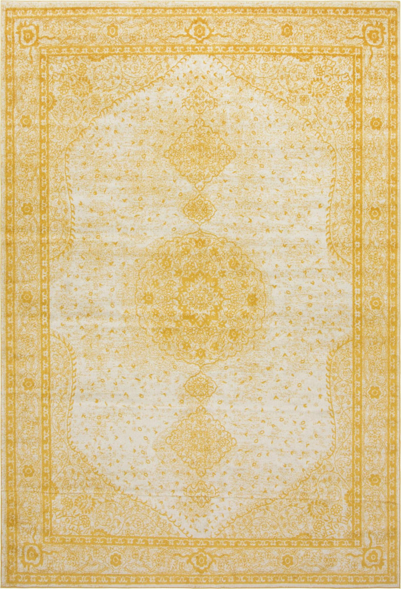 Dover Terrace Collection Area Rug - Marina (Yellow) Rectangle Yellow Main