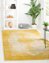 Dover Terrace Collection Area Rug - Marina (Yellow) Rectangle Yellow  lifestyle 0