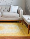 Dover Terrace Collection Area Rug - Marina (Yellow) Rectangle Yellow  lifestyle 5