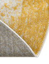 Dover Terrace Collection Area Rug - Marina (Yellow) Round Yellow  lifestyle 30