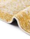 Dover Terrace Collection Area Rug - Marina (Yellow) Round Yellow  lifestyle 32
