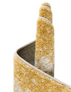Dover Terrace Collection Area Rug - Marina (Yellow) Round Yellow  lifestyle 33