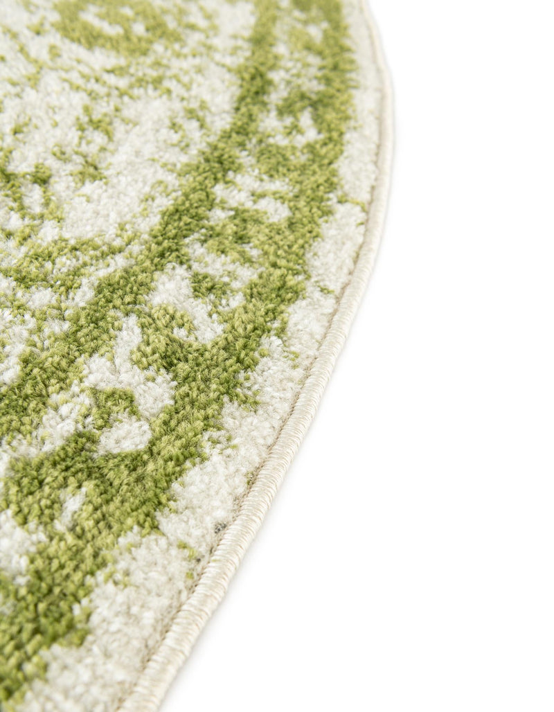 Dover Terrace Collection Area Rug - Marina (Green) Round Green  lifestyle 16