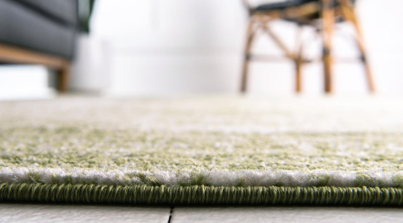 Dover Terrace Collection Area Rug - Marina (Green) Round Green  lifestyle 7