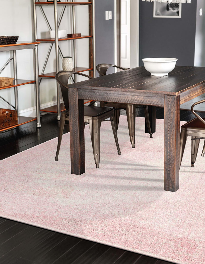 Dover Terrace Collection Area Rug - Marina (Pink) Rectangle Pink  lifestyle 8