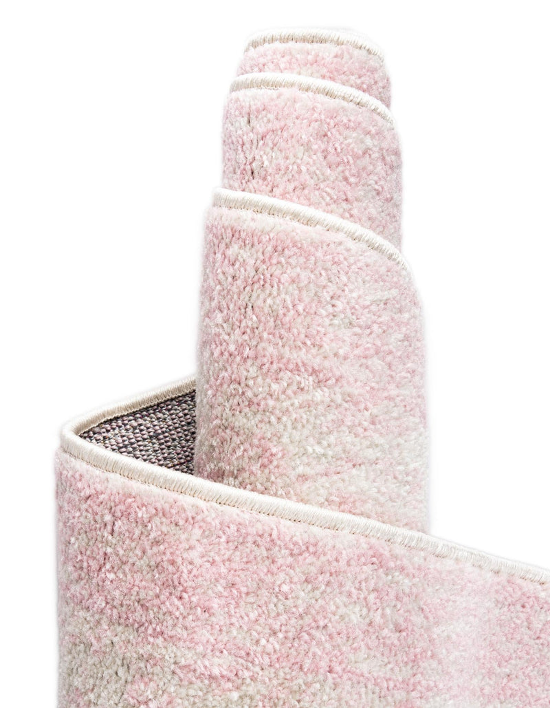 Dover Terrace Collection Area Rug - Marina (Pink) Runner Pink  lifestyle 17