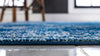 Dover Terrace Collection Area Rug -  Lagoon (Navy Blue) Round Navy Blue  lifestyle 3