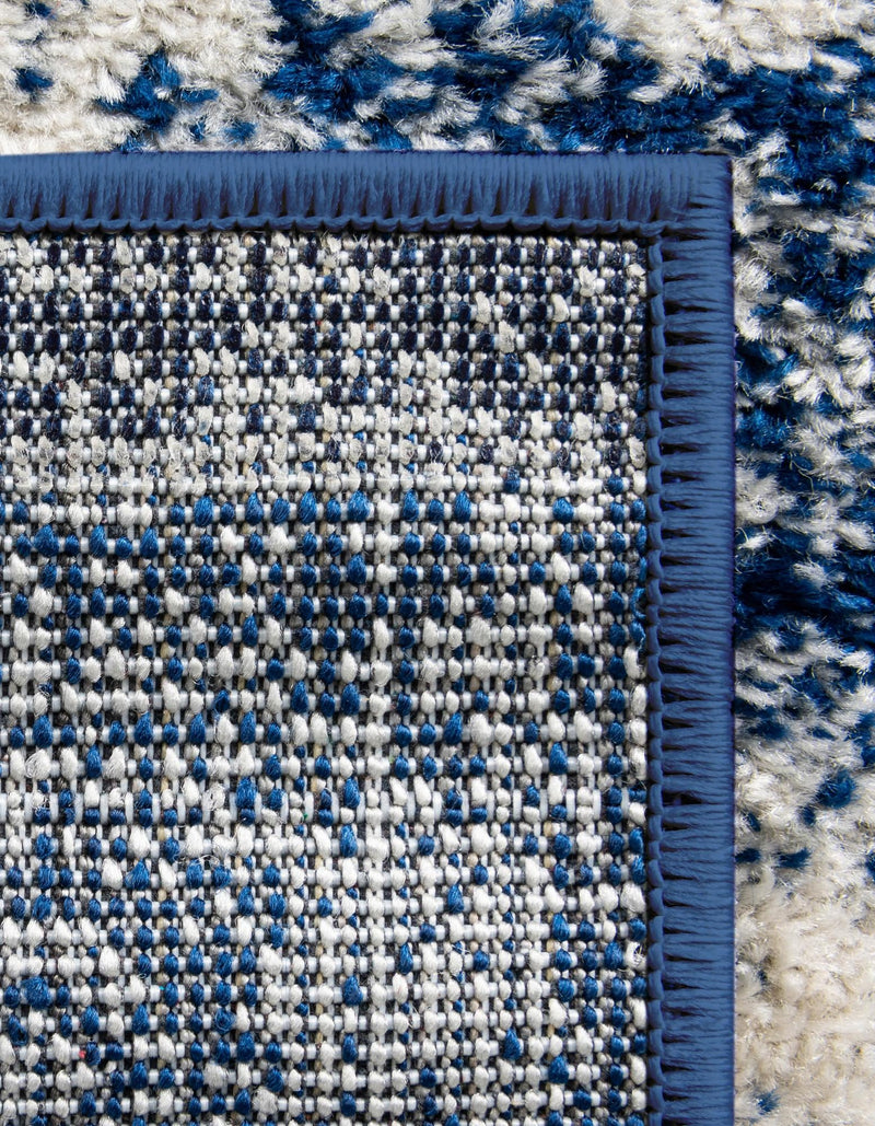 Dover Terrace Collection Area Rug -  Lagoon (Ivory and Blue) Rectangle Ivory and Blue  lifestyle 6