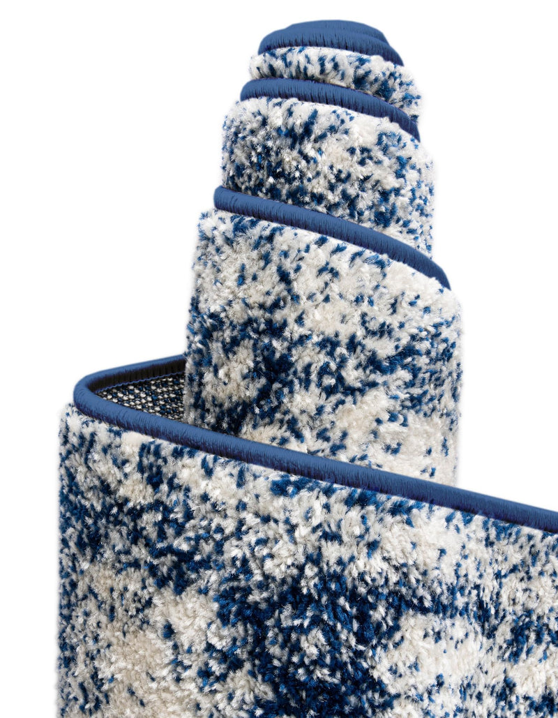 Dover Terrace Collection Area Rug -  Lagoon (Ivory and Blue) Rectangle Ivory and Blue  lifestyle 8