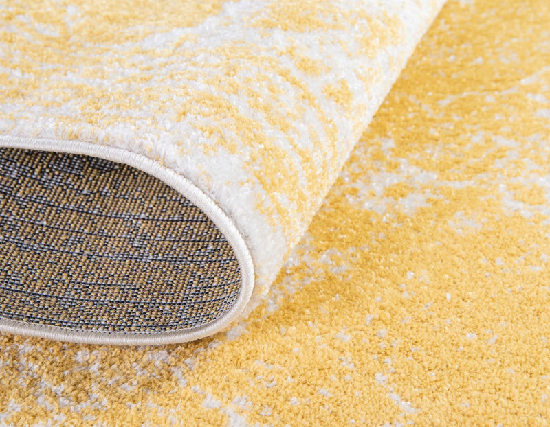 Dover Terrace Collection Area Rug -  Lagoon (Yellow) Rectangle Yellow  lifestyle 9