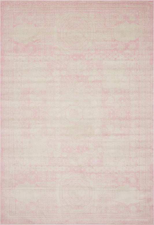 Dover Terrace Collection Area Rug -  Lagoon (Pink) Rectangle Pink Main