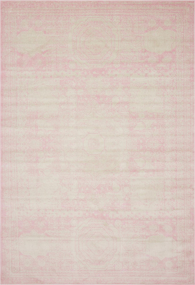 Dover Terrace Collection Area Rug -  Lagoon (Pink) Rectangle Pink Main