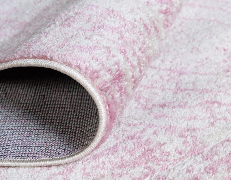 Dover Terrace Collection Area Rug -  Lagoon (Pink) Rectangle Pink  lifestyle 9