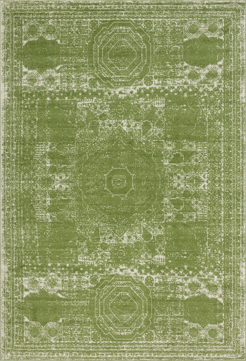 Dover Terrace Collection Area Rug -  Lagoon (Green) Rectangle Green Main