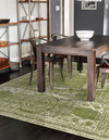 Dover Terrace Collection Area Rug -  Lagoon (Green) Rectangle Green  lifestyle 6