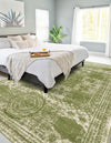 Dover Terrace Collection Area Rug -  Lagoon (Green) Rectangle Green  lifestyle 7