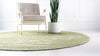 Dover Terrace Collection Area Rug -  Lagoon (Green) Round Green  lifestyle 8