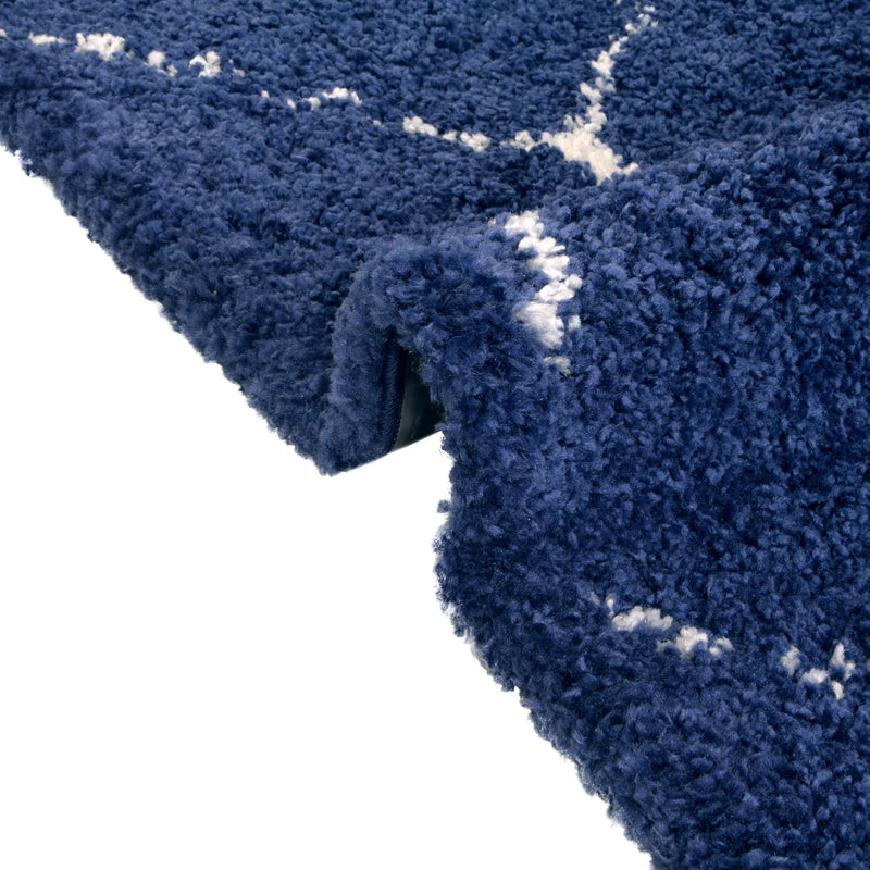 Casablanca Comfort Collection Area Rug -  Medina Square Navy Blue  lifestyle 85