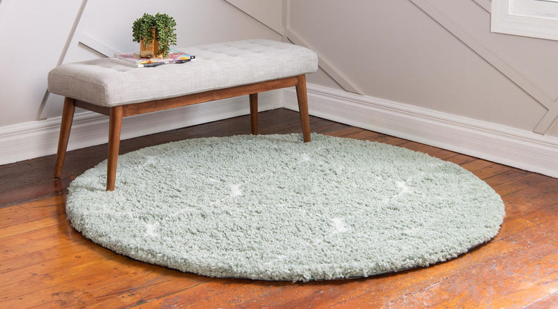 Casablanca Comfort Collection Area Rug -  Medina Round Light Green  lifestyle 105