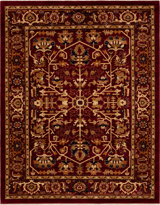 Coastal Haven Collection Area Rug - Seabreeze Rectangle Burgundy Main