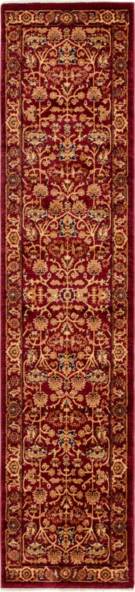 Coastal Haven Collection Area Rug - Seabreeze Runner Burgundy  lifestyle 53