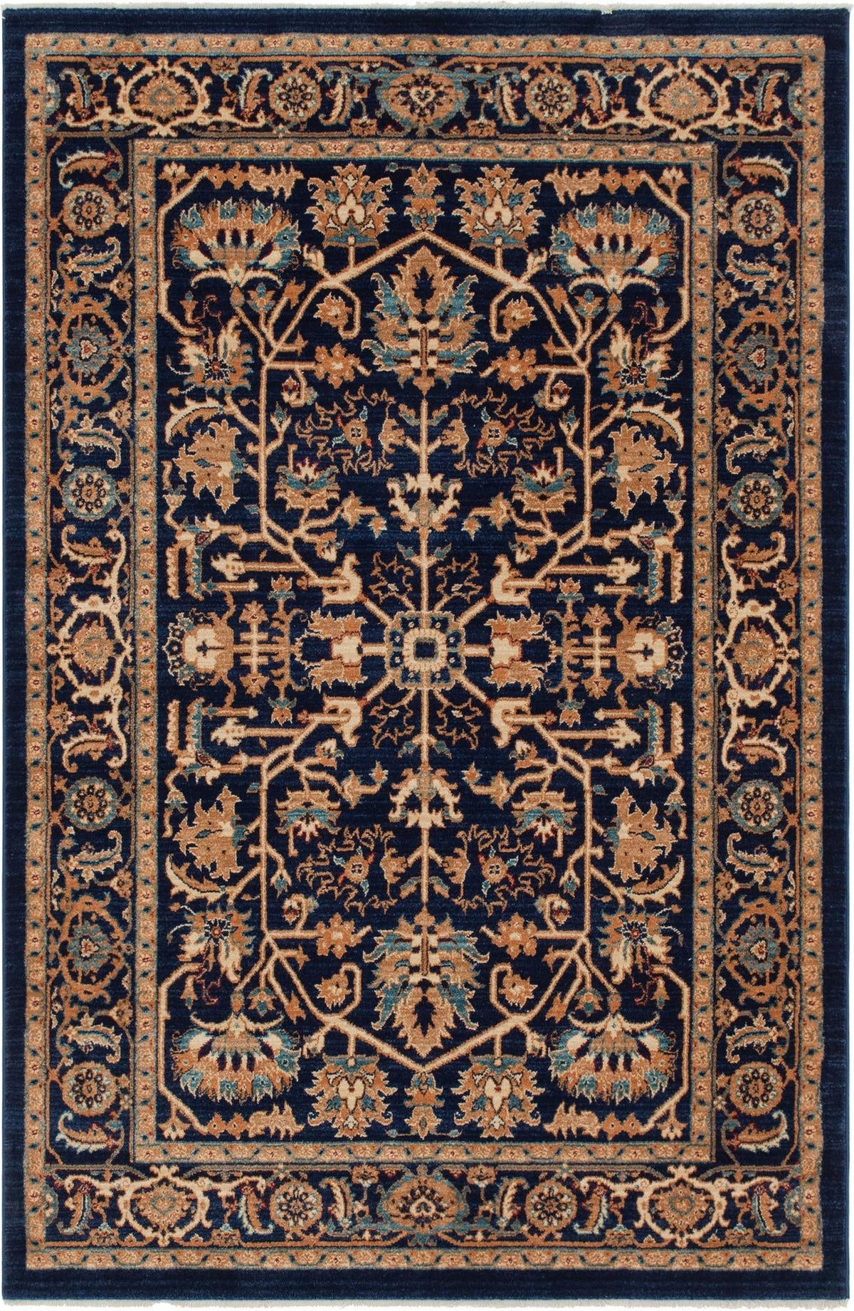 Coastal Haven Collection Area Rug - Seabreeze Rectangle Navy Blue  lifestyle 2